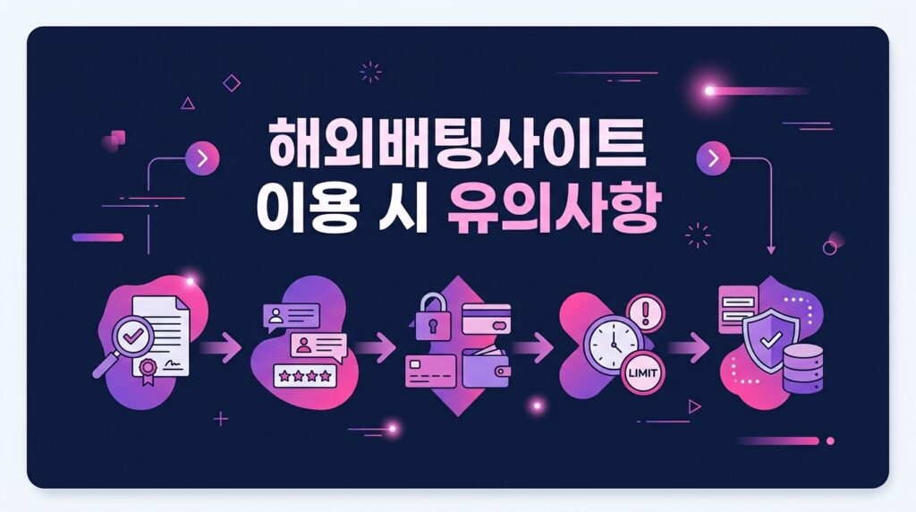 해외배팅사이트 이용 시 유의사항
